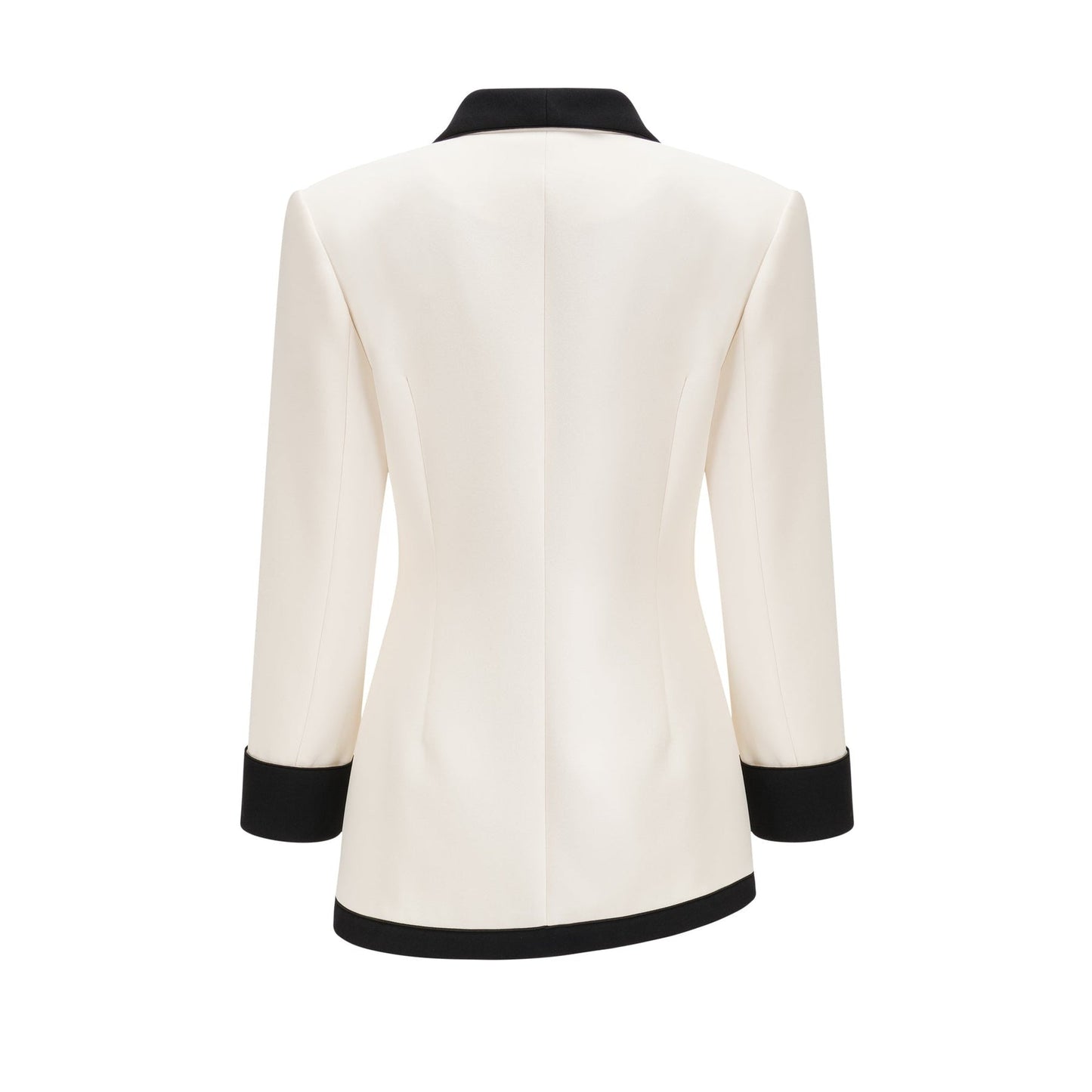 Vespera contrast colours jacket  skirt matching set