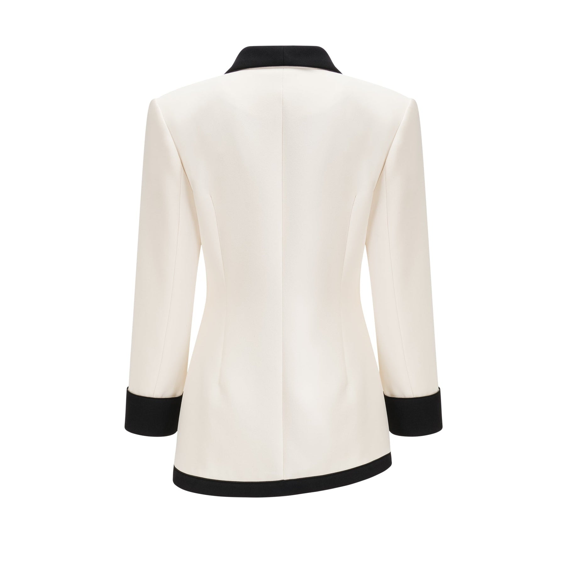 Vespera contrast colours jacket  skirt matching set