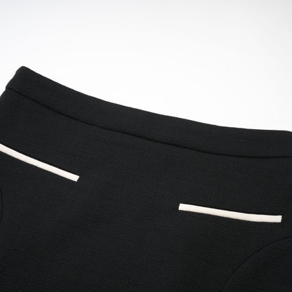 Odile black jacket  skirt matching set
