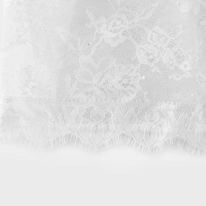 Mélisande white lace tiered maxi dress