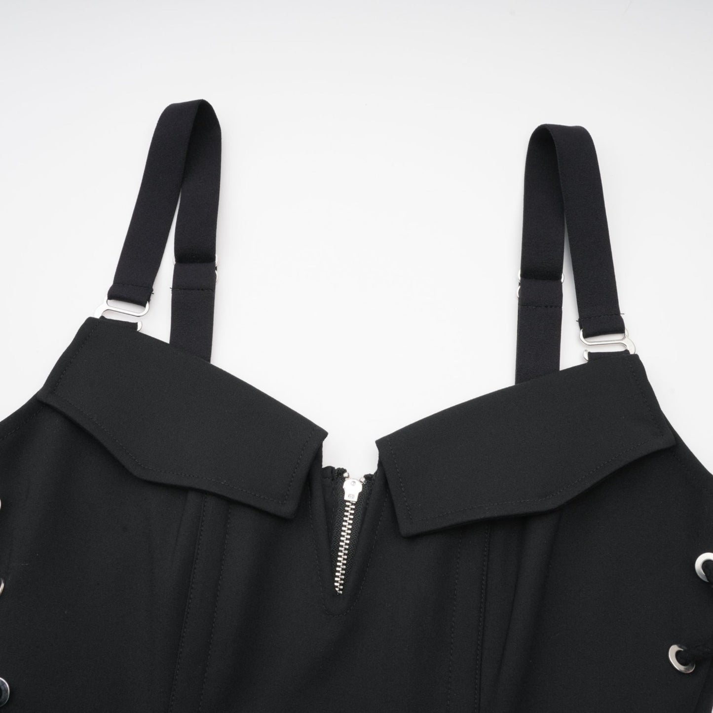 Jaina black hook  eye pocket dress