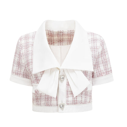Melanie cropped top  skirt matching set