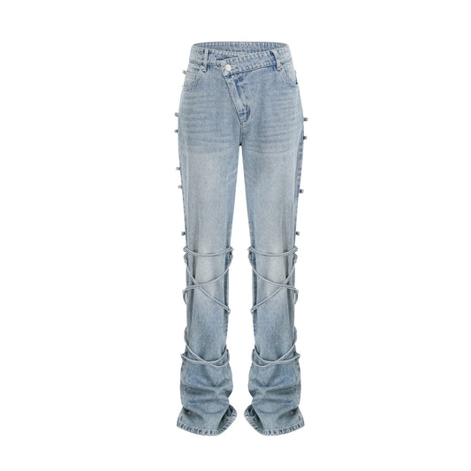 Géraldine strapdetail jeans