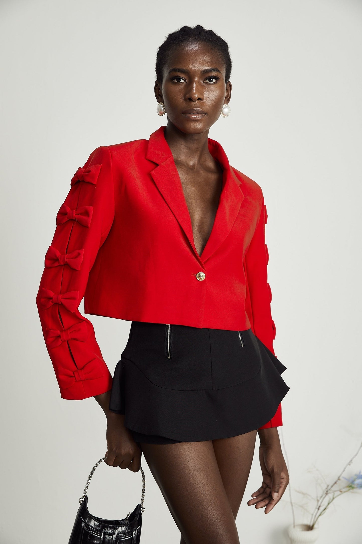 Liane bowtie embellished blazer