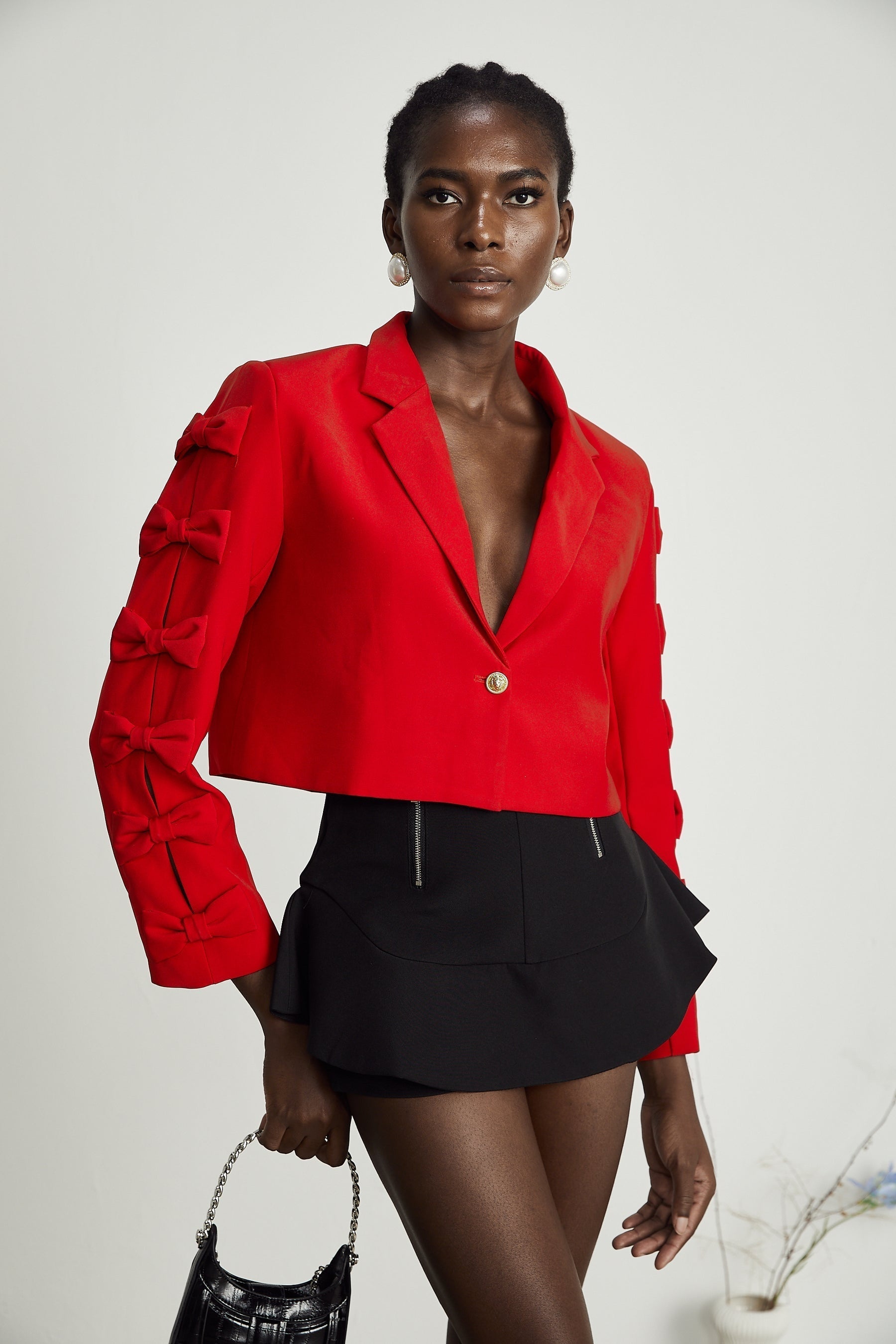 Liane bowtie embellished blazer