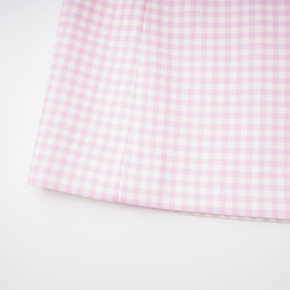 Sandrine ginghamcheck top  skirt matching set