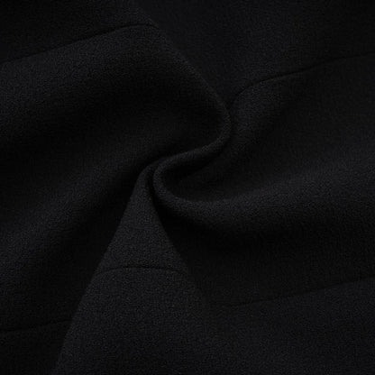 Black dress with bow and embellishment Ysabeau collection