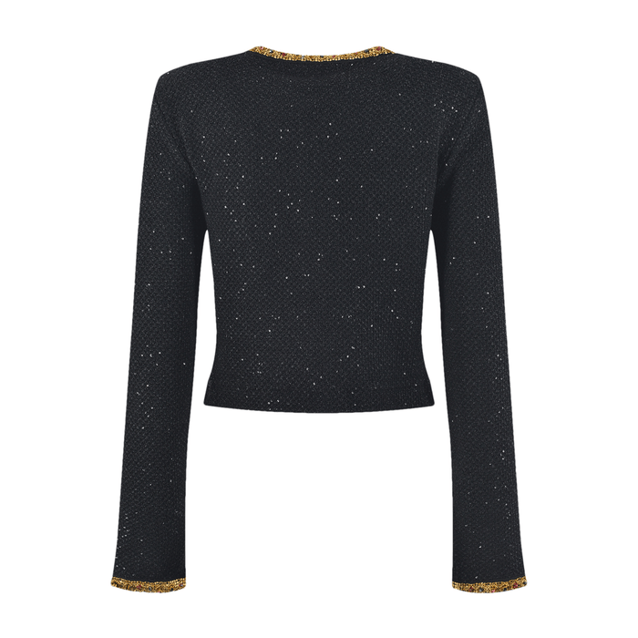 Elena Jacke & Rock Schwarz Pailletten Tweed Set