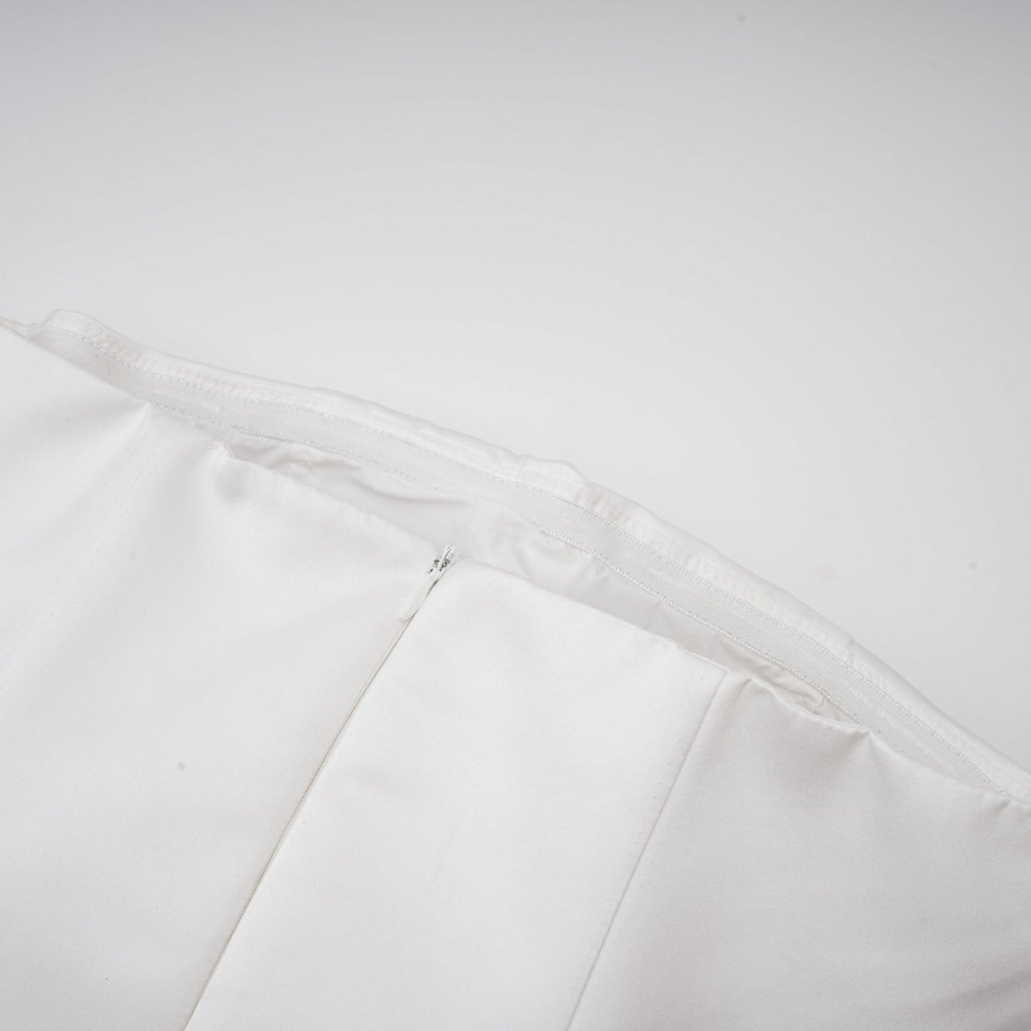 Lucie white petallayered strapless corset mini dress