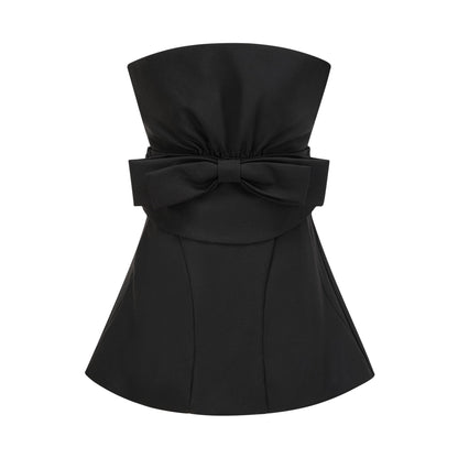 Caribe bowknot offshoulder mini dress