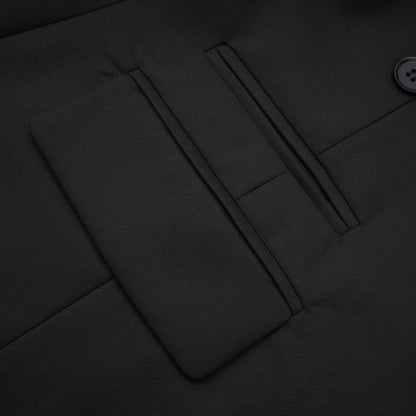 Priscille black doublebreasted wool blazer