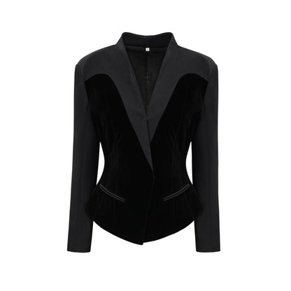 Mireille black panelled jacket