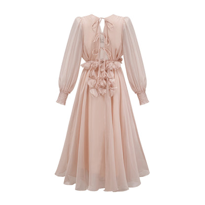 Lucie fauxfloral embellished midi dress