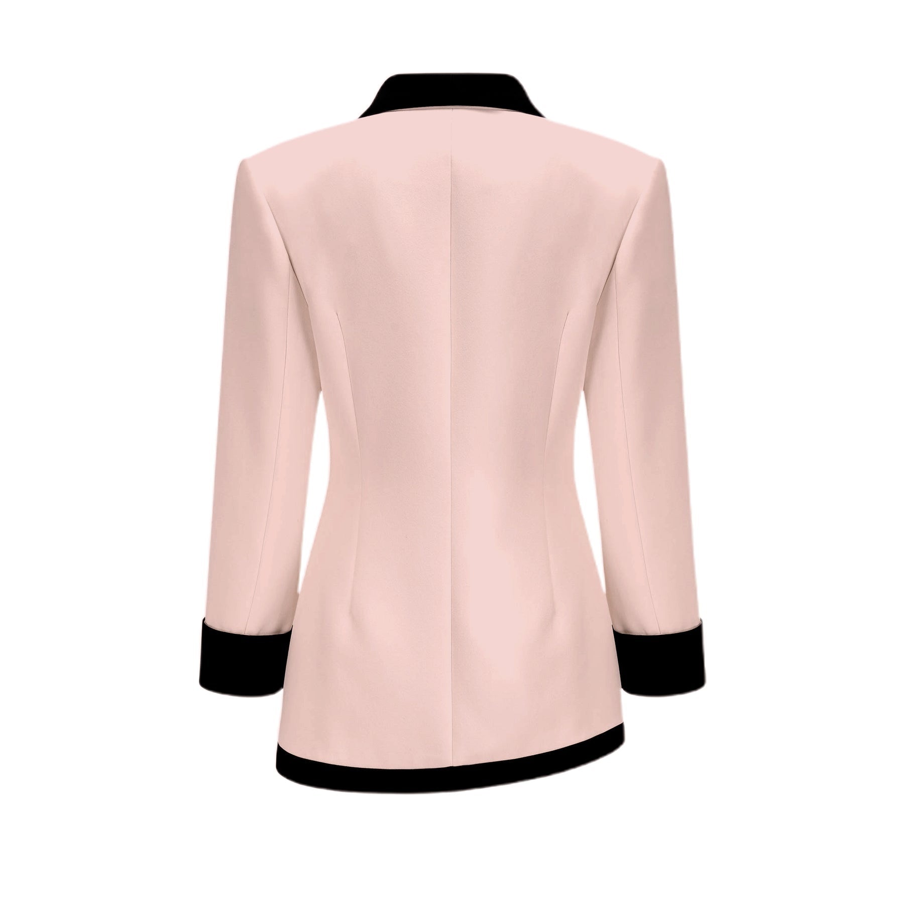 Vespera contrast colours jacket  skirt matching set