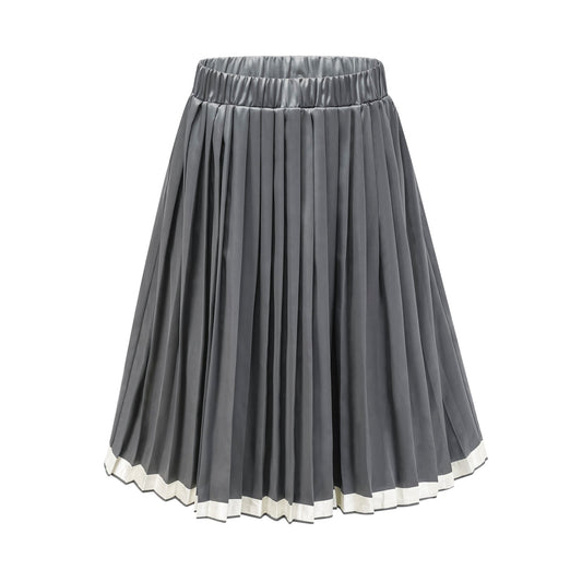 Rosalie colorblocked pleated skirt