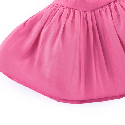 Mathilde pink ruffled top  skirt matching set
