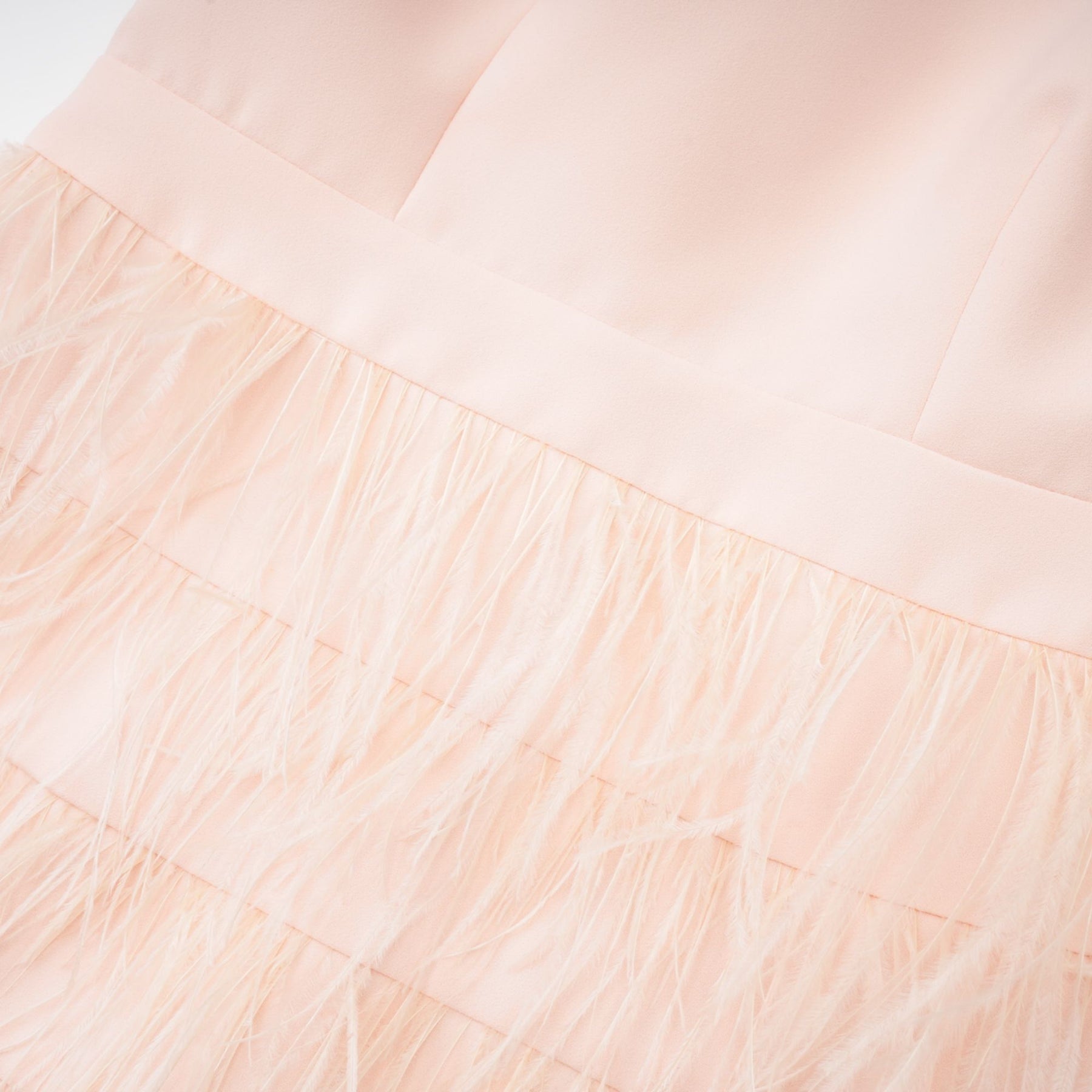 Katarina featherdetail tassel dress