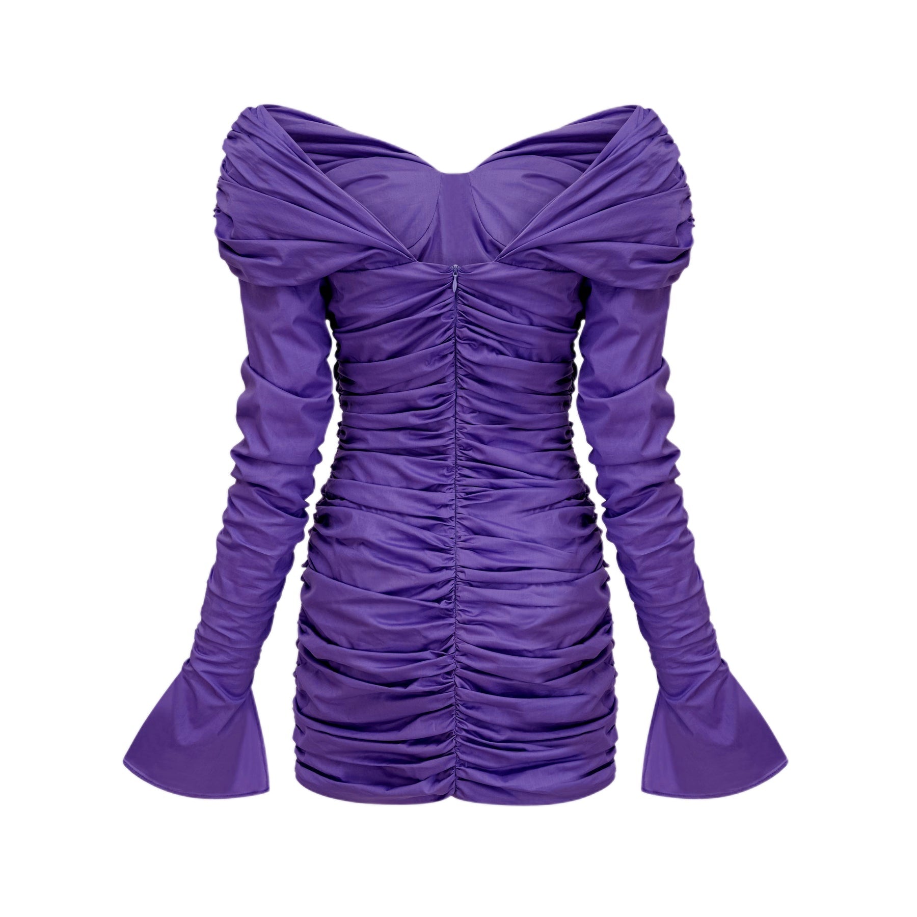 Apolline offshoulder ruched mini dress