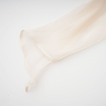 Eugénie fullypleated ruffled mini dress in Neutrals