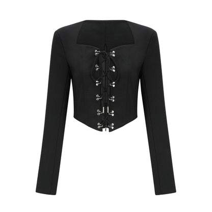 Amia laceup cropped jacket