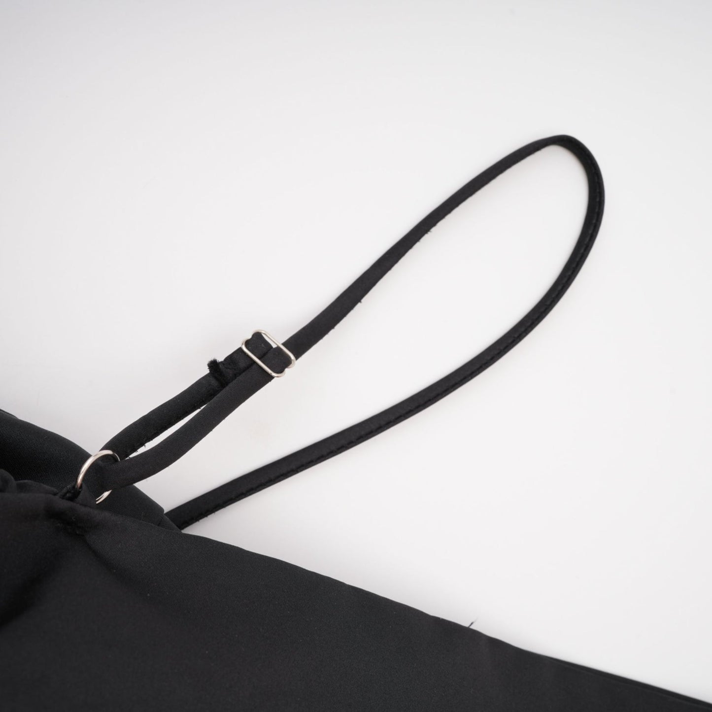 Solène bowknot scoopback top in Black