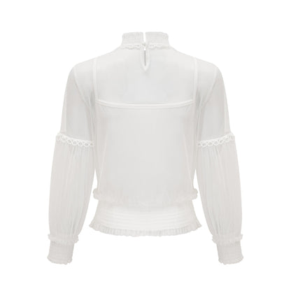 Aiza floral semisheer top
