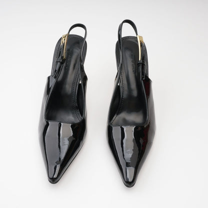 Éva black pointtoe pumps