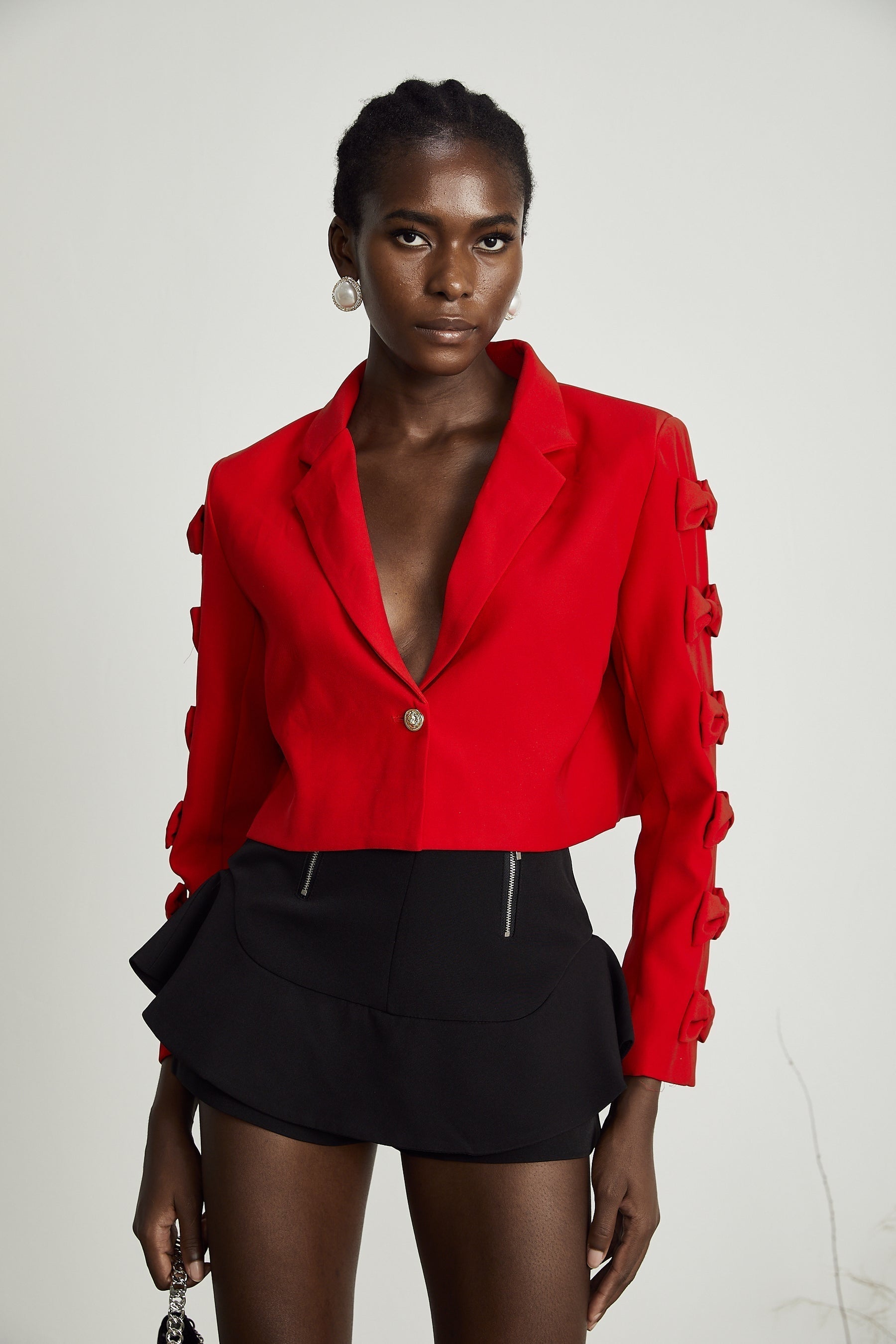 Liane bowtie embellished blazer