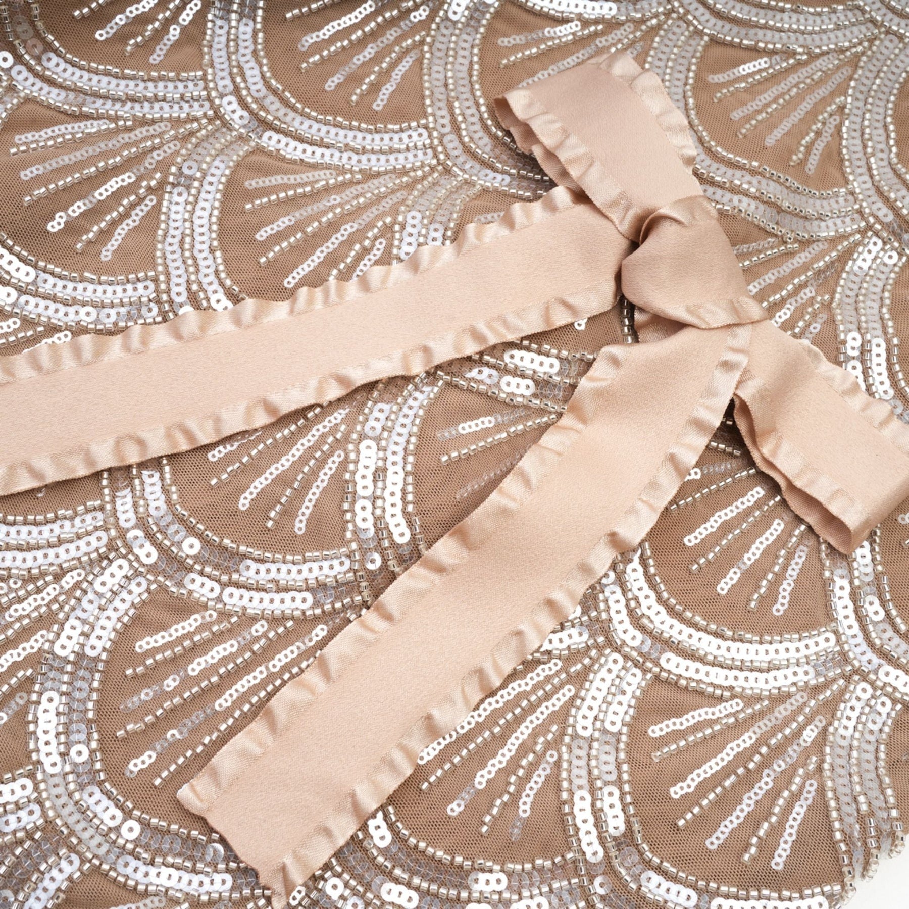 Astrid brown embellished mini dress