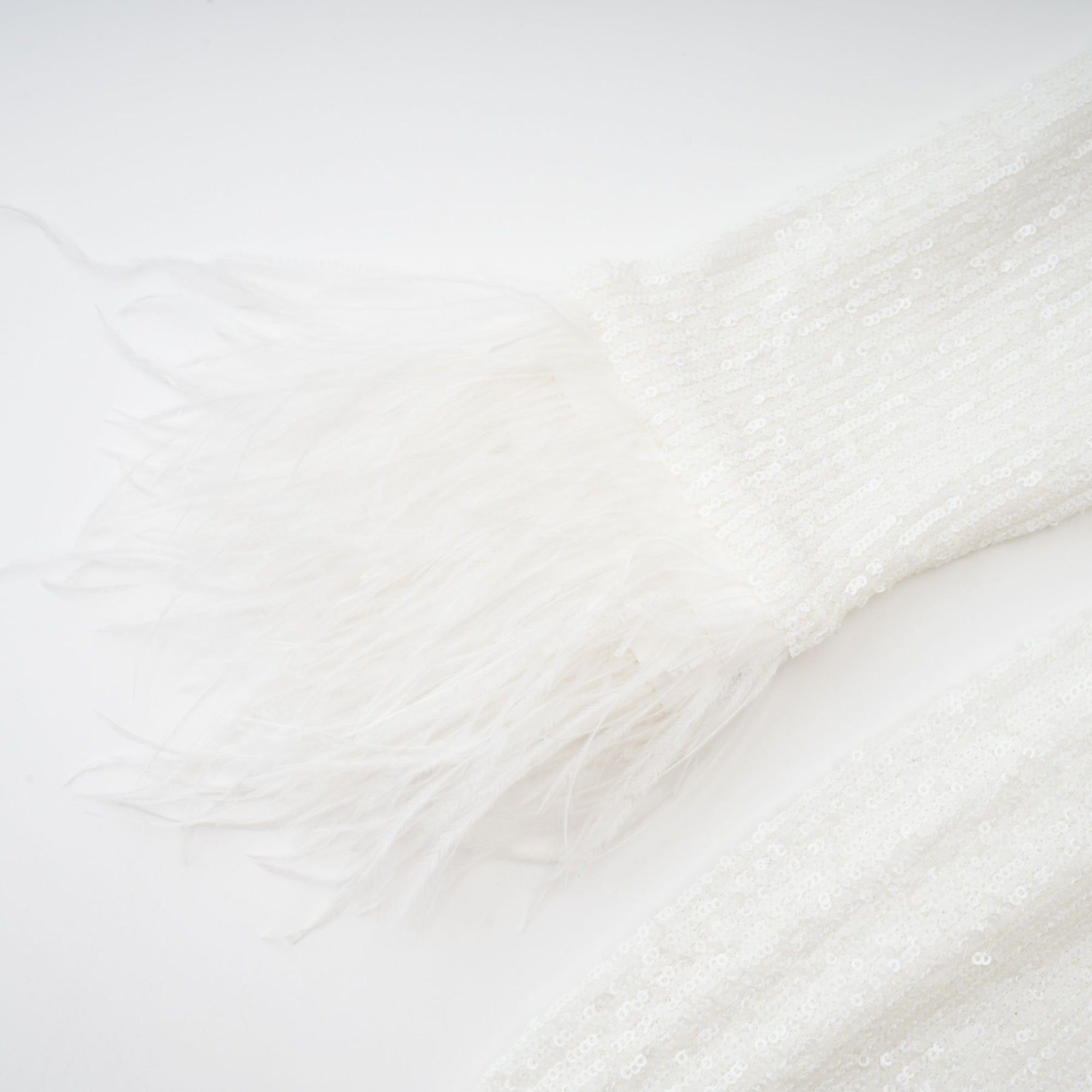 Amorata feathertrim embellished dress