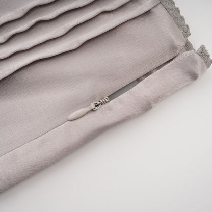 Juliette lace stripes pleated skirt