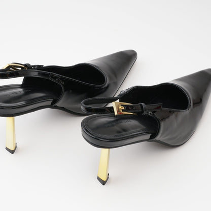 Éva black pointtoe pumps