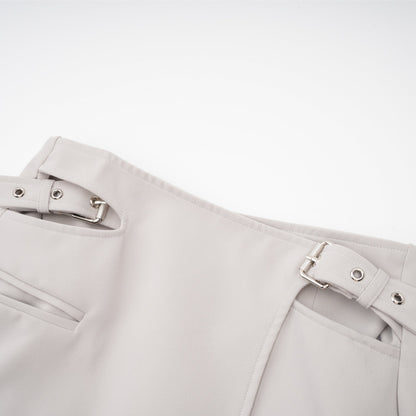 Zoé buckled cropped blazer  skirt matching set