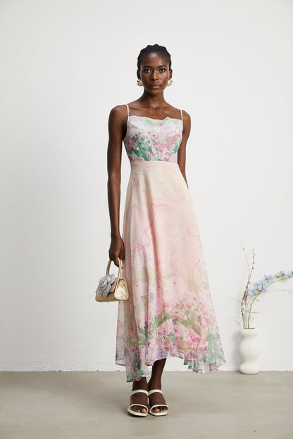 Priscille floralprint midi dress