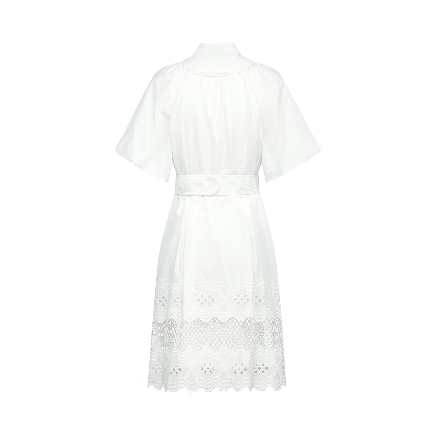 Raphaëlle cutout lacetrim mini dress