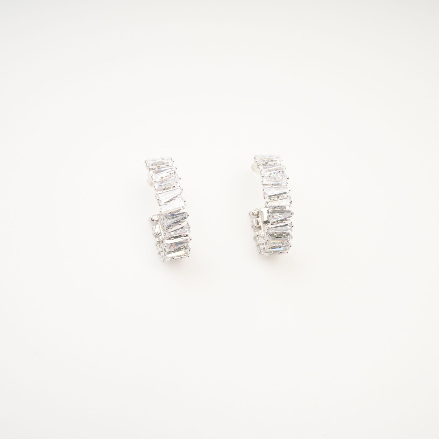 Ysabella crystalembellished hoop earrings