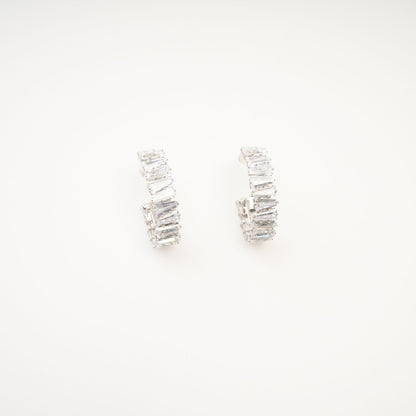 Ysabella crystalembellished hoop earrings