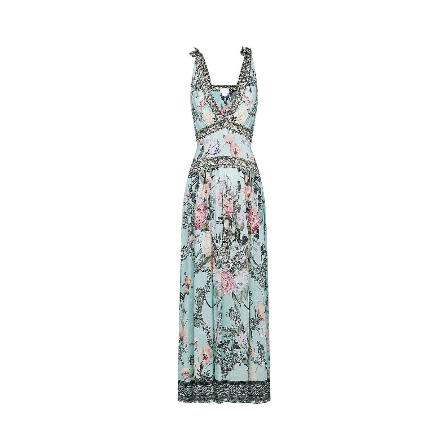 Saira tieshoulder midi dress