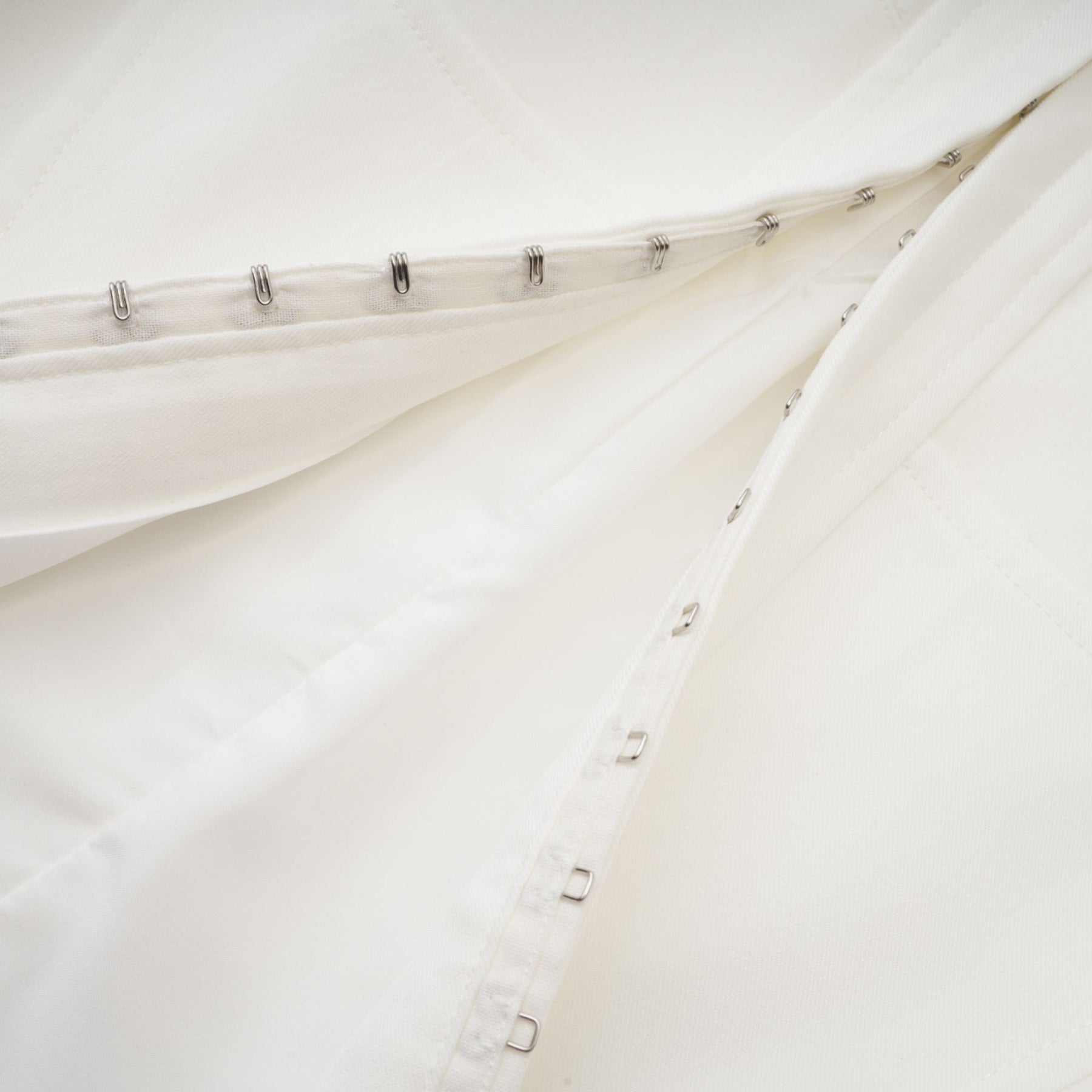 Yvette white longsleeved corset top