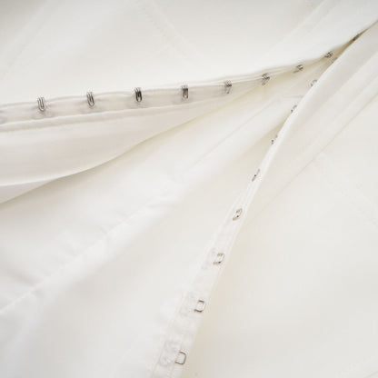 Yvette white longsleeved corset top