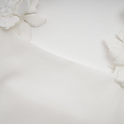 Odette white fauxfloral top  skirt matching set