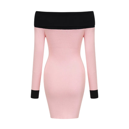 Delphine pink mini dress
