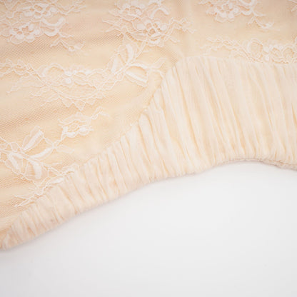 Audrey chiffon  lace midi dress