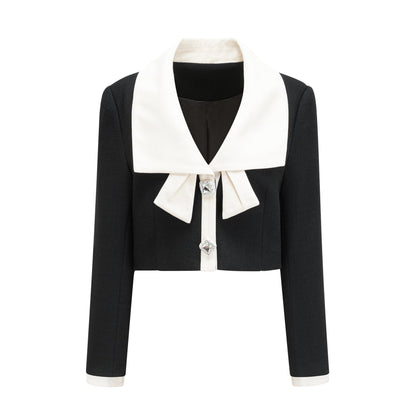 Odile black jacket  skirt matching set