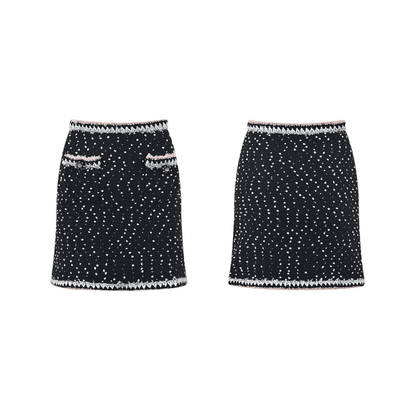 Brooklynn Jacke & Rock Schneeflocken Punkte Set