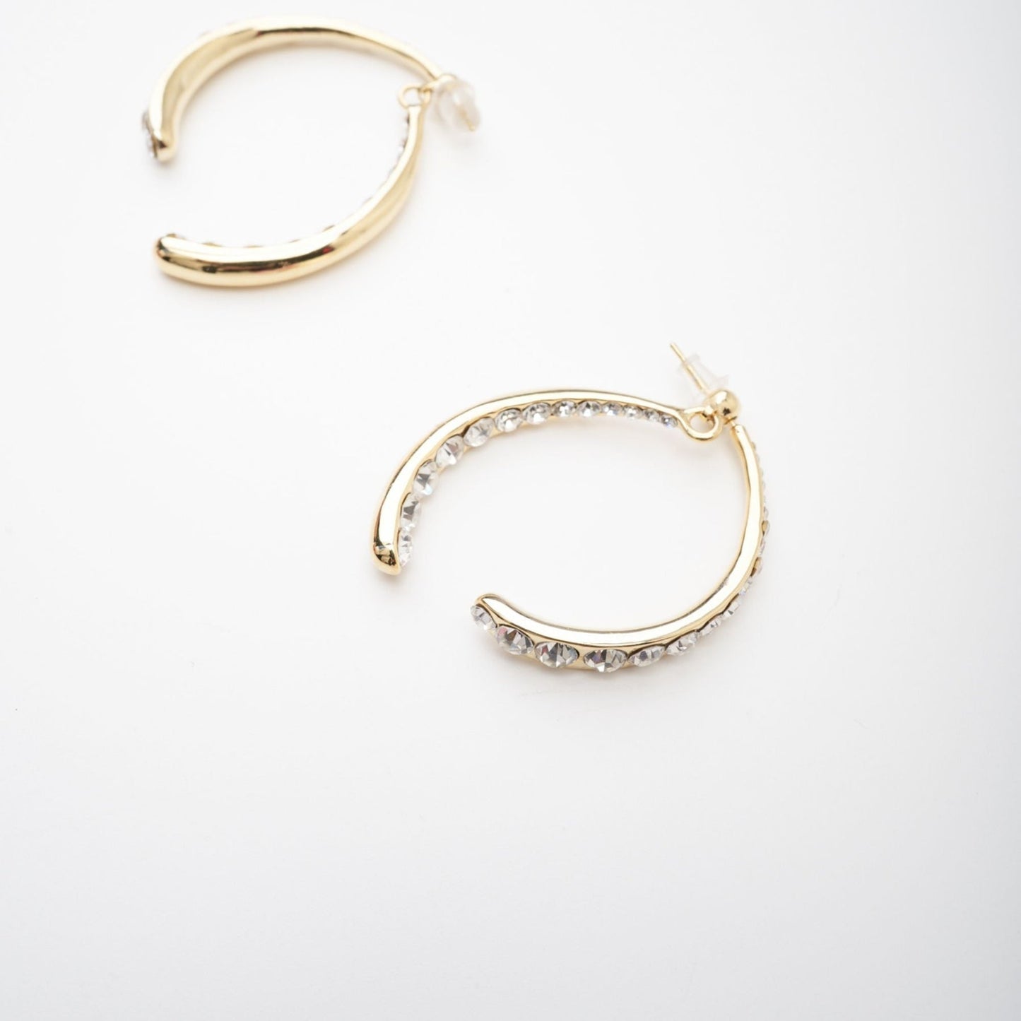 Mathilde embellished curveedge earrings