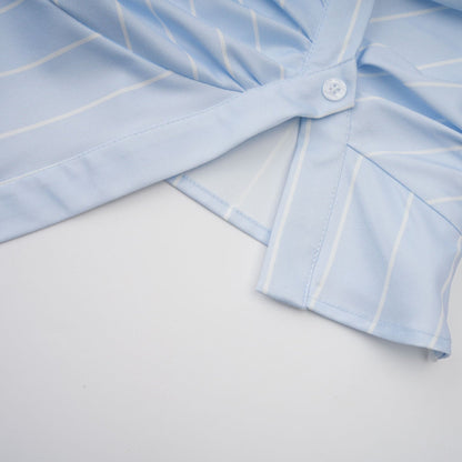 Hélène striped offshoulder blouse