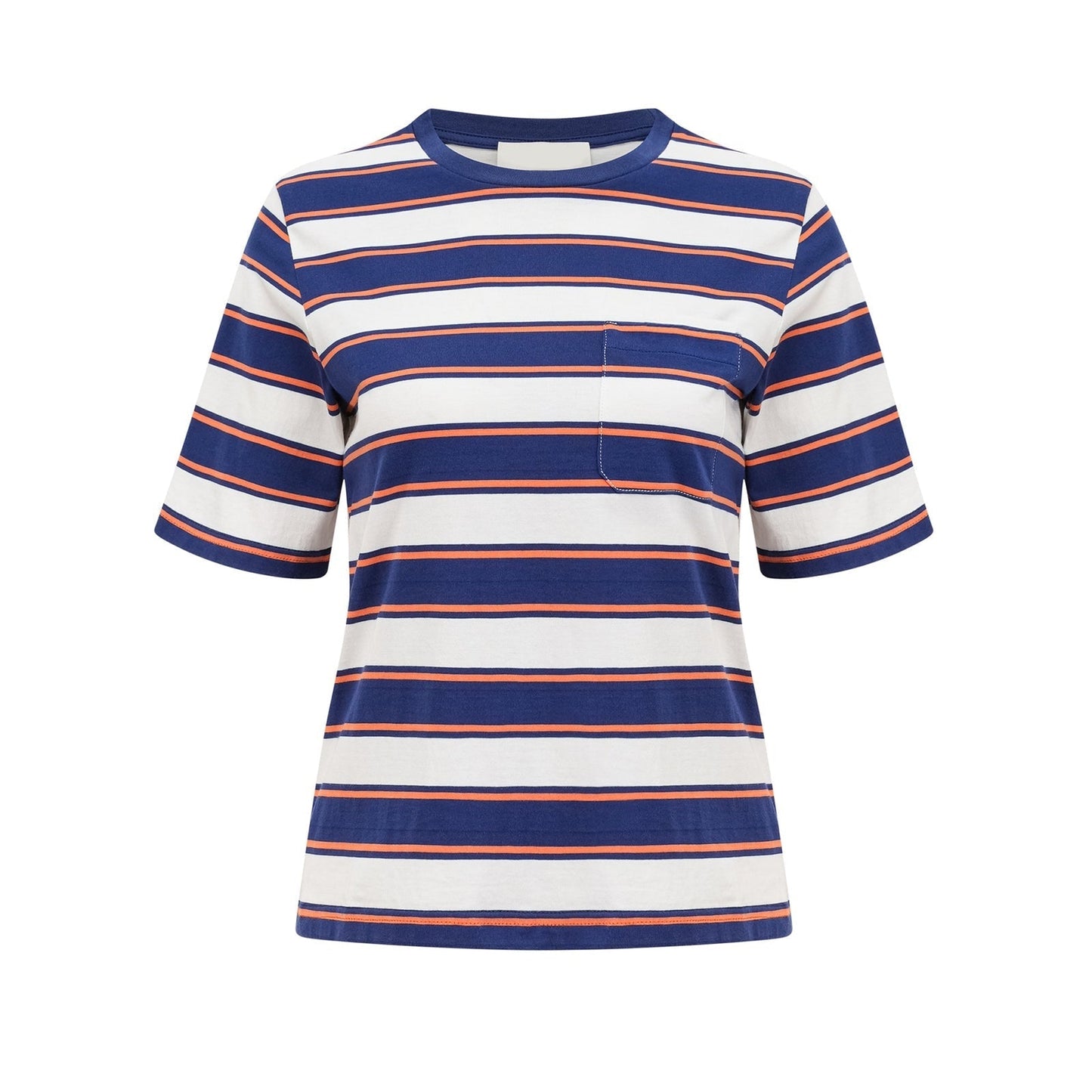 Jade stripeprint cotton Tshirt