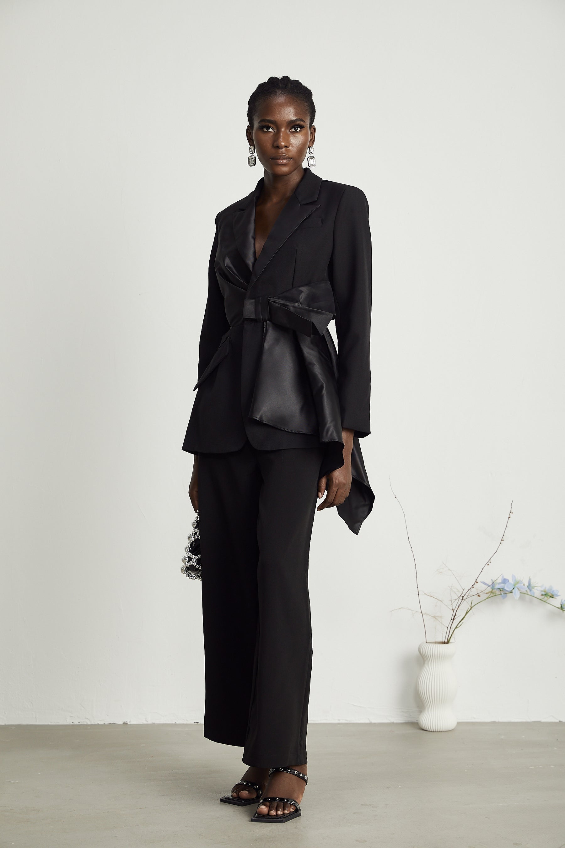 Capucine bowtie embellished blazer