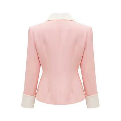Claretta colourblock blazer  pants matching set